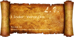 Linder Veronika névjegykártya